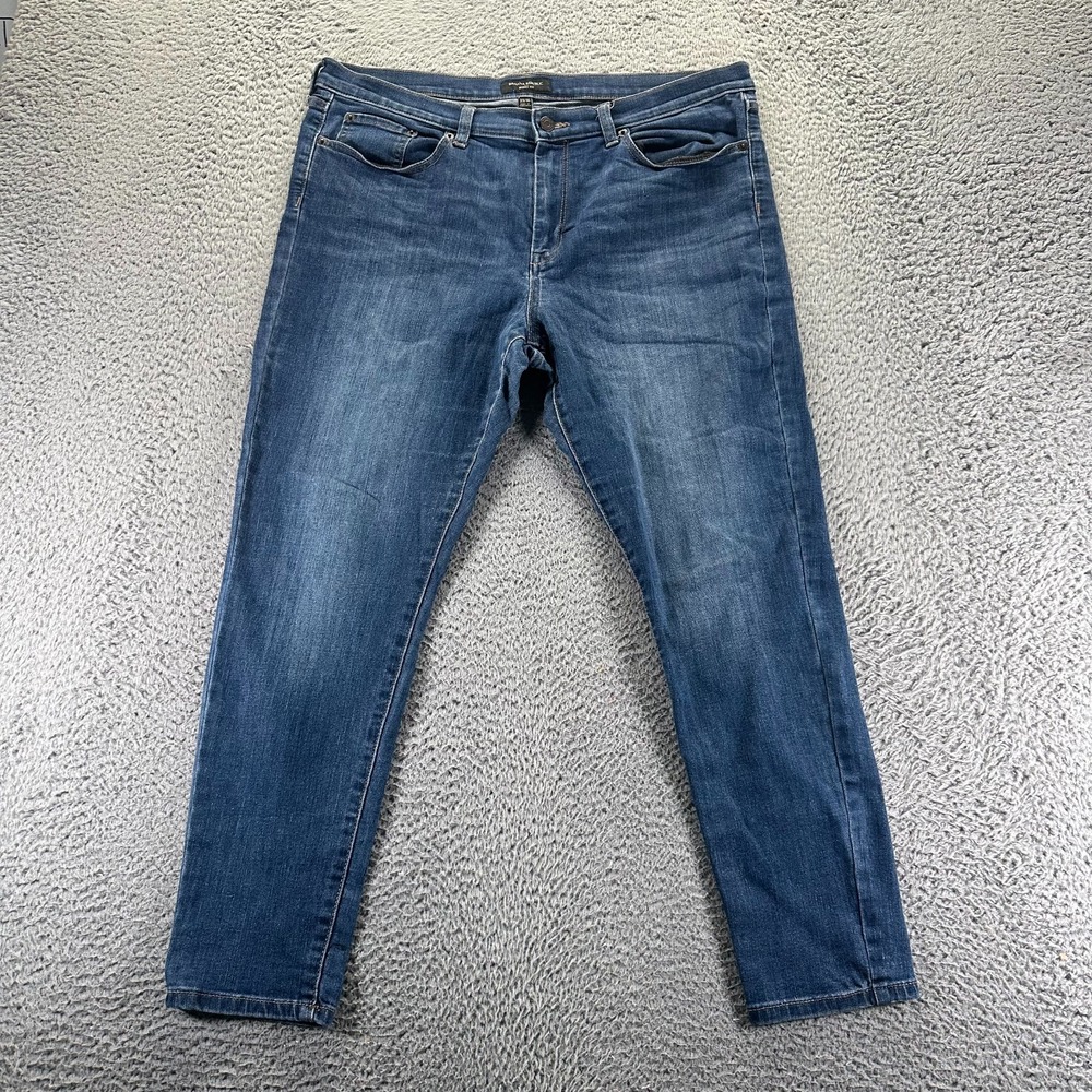 Banana Republic Jeans Womens 16‎ Blue Denim Skinny Travel Utility Workwear Faded